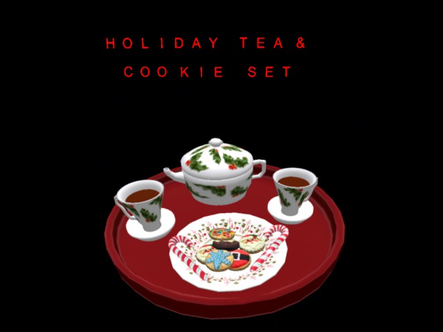 Holiday Tea & Cookies Set.