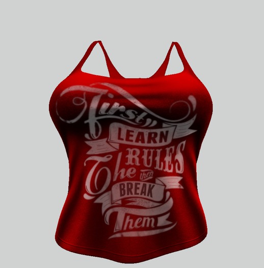 *Ryder* Breaking the Rules Tank - Red