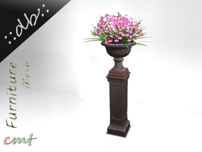 ::db:: Pilar Planter with nice Flowers I