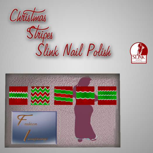 Christmas Stripes Slink Nail Polish