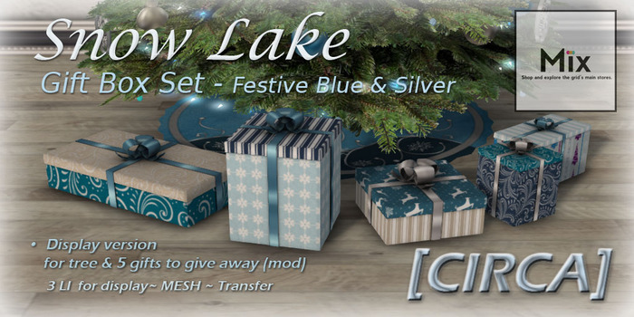 [CIRCA] - "Snow Lake" - Gift Box Set -Festive Blue & Silver