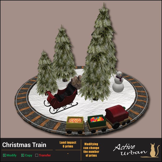 [A-U] Deco :: Christmas Train
