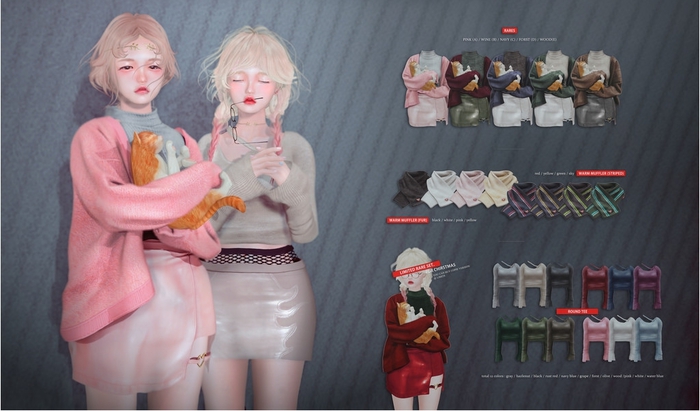 . offbeat . keep it mellow : warm muffler sky stirped