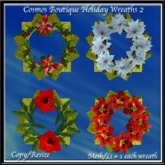 Cosmos Boutique Holiday Wreaths  2 (BOX)