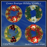 Cosmos Boutique Holiday Wreaths 1(BOX)