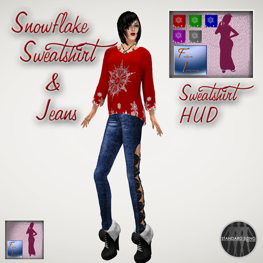 Snowflake Sweatshirt & Jeans (Boxed)