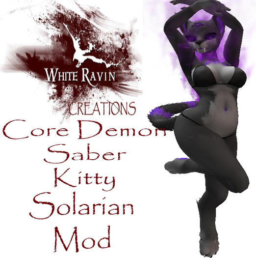 White Ravin Creations - Demon Saber Kitty_Arcane