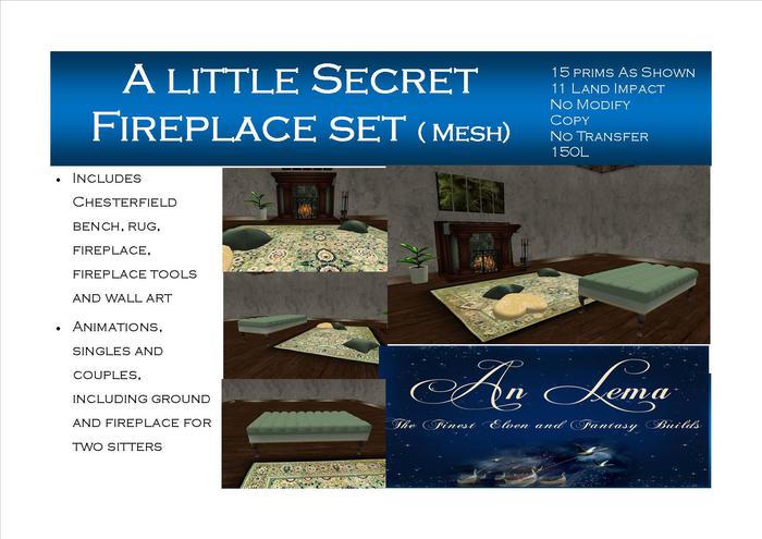 A Little Secret Fireplace Set