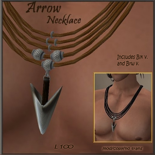 Necklace Arrow T.E.D./2 col