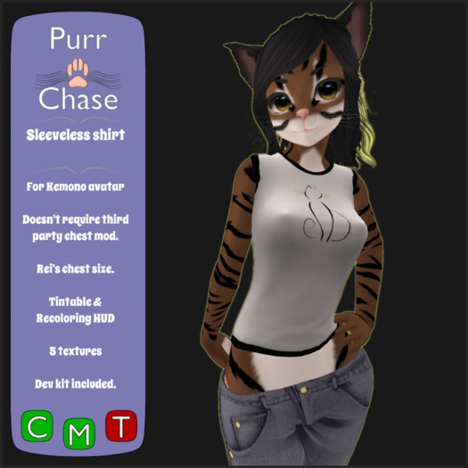 [P&C] [Kemono] Sleeveless Shirt (Rei's)