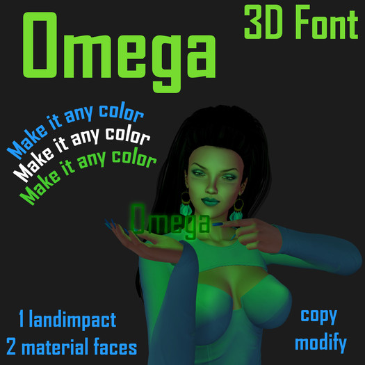 Omega 3D Text
