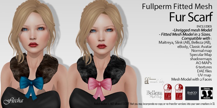 FLECHA Fur Scarf fullperm
