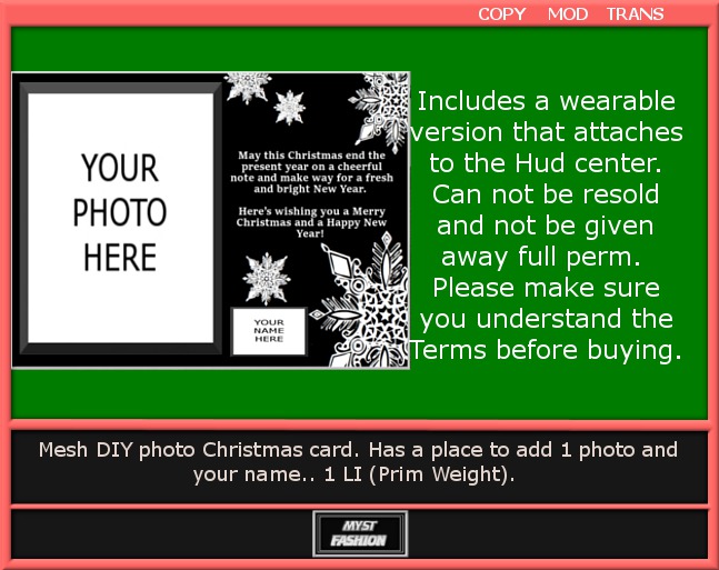 Photo Christmas Card V8 - Boxed