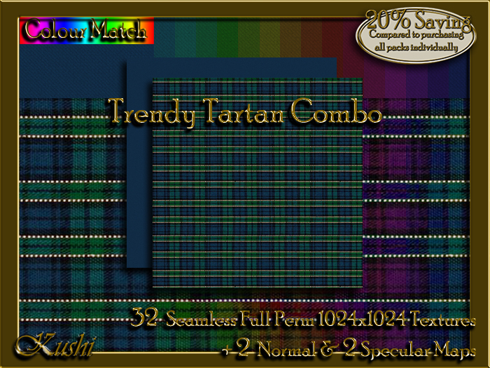 Trendy Tartan COMBO Textures 