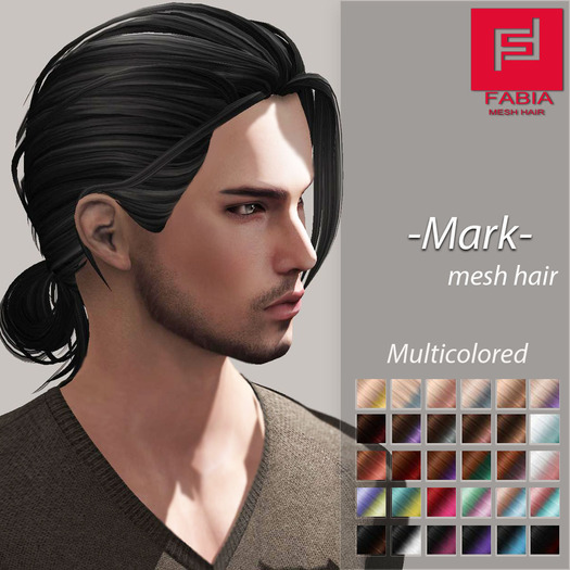 -FABIA- Mesh Hair  <Mark> Multicolored Tones