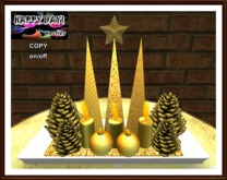 Christmas - Golden Centerpiece
