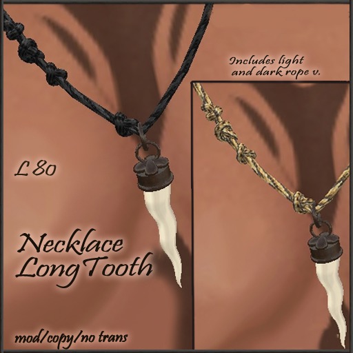 Necklace LongTooth T.E.D./2 col