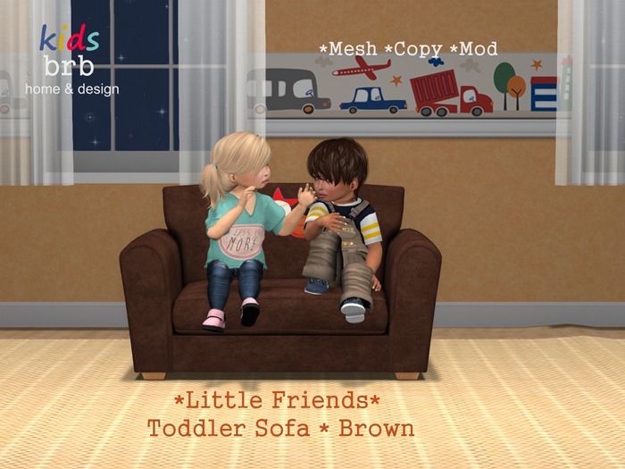 Little Friends - Toddler Sofa - Brown