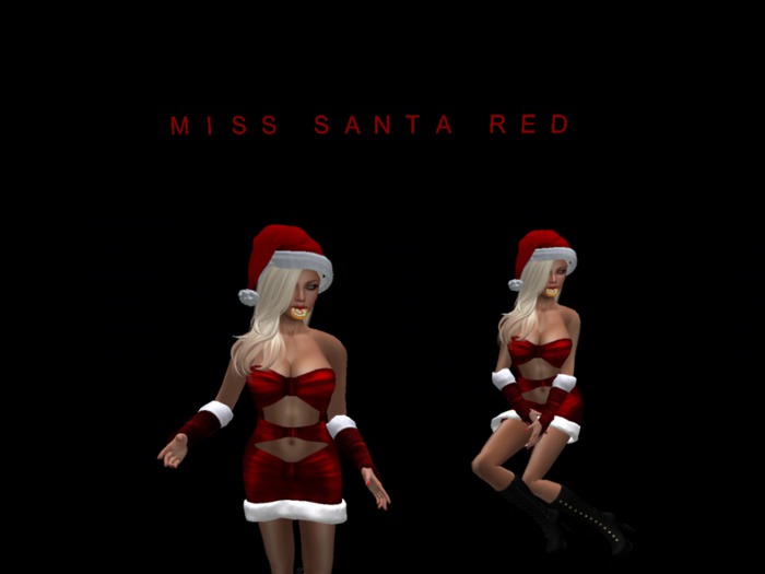 SALE Miss Santa Red