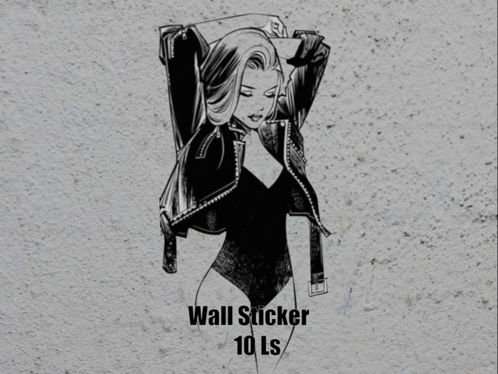 ***  Cute~~Girl~~Wall~~Sticker ***