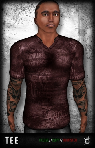 DEF! Tee / Hopeless / Grenat