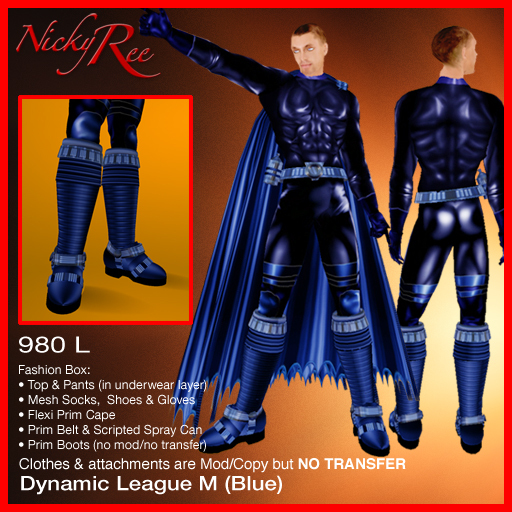 Dynamic League M Suit Blue