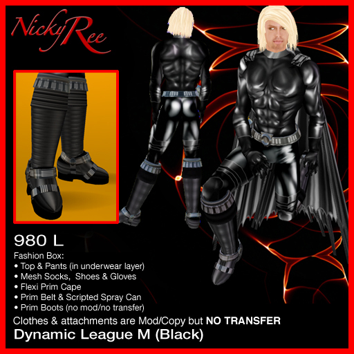 Nicky Ree Bodysuit - Dynamic League M Suit Black