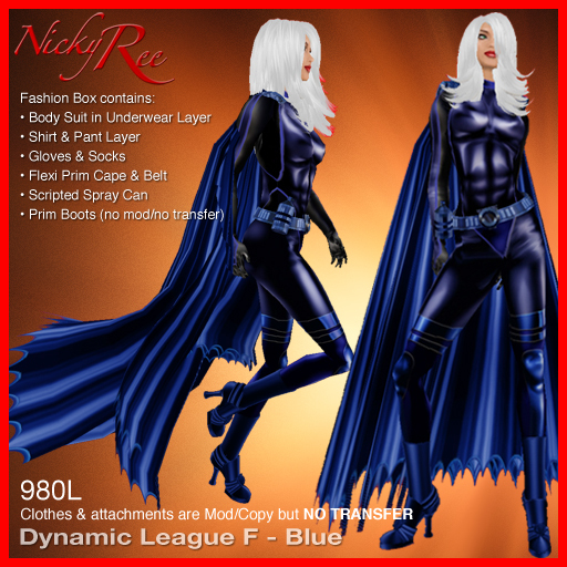 Dynamic League F Suit Blue