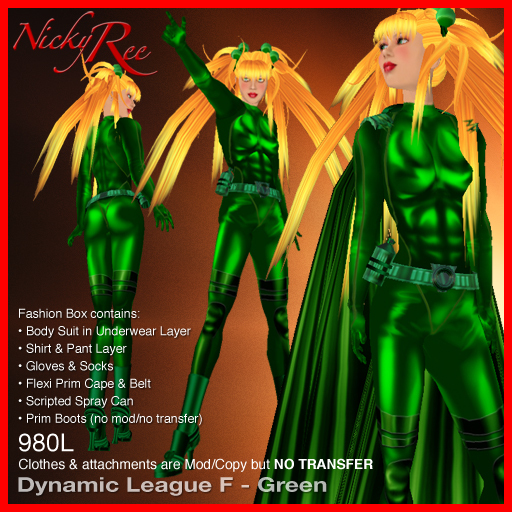 Dynamic League F Suit Green