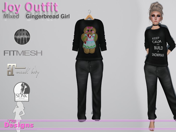 Joy Outfit Mixed Gingerbread Girl