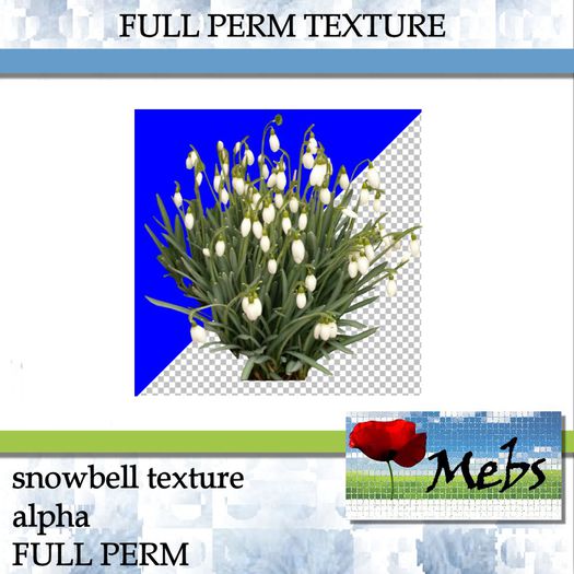 Snow bells Textture FULL PERM  (512X512)