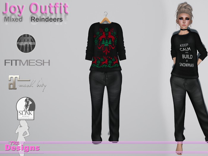 Joy Outfit Mixed Reindeers