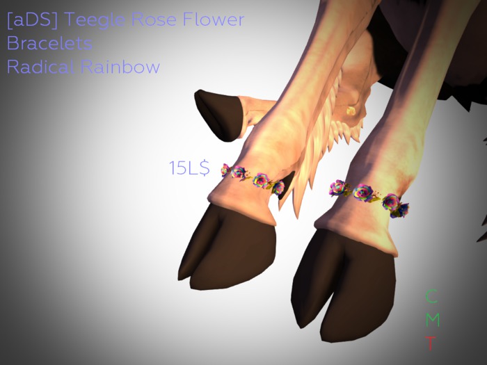 [aDS] Radical Rainbow Rose Teegle Bracelets