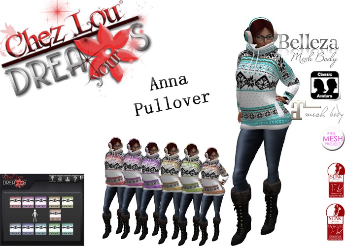 *Chez Lou* Anna Hoodie Pullover