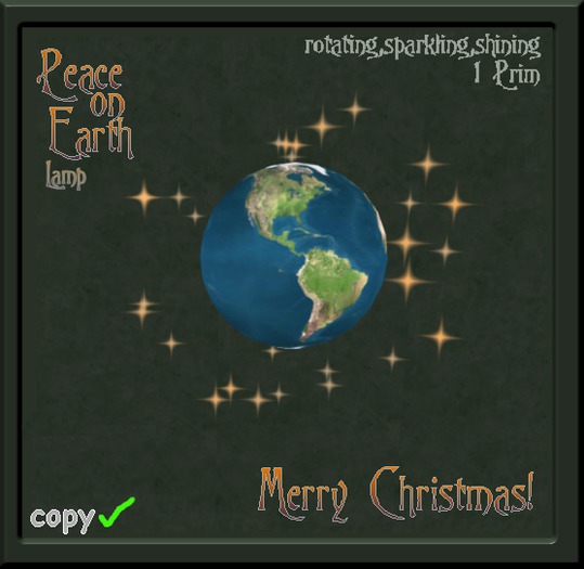 Absinthe, Art & Angels - "Peace on Earth" Lamp