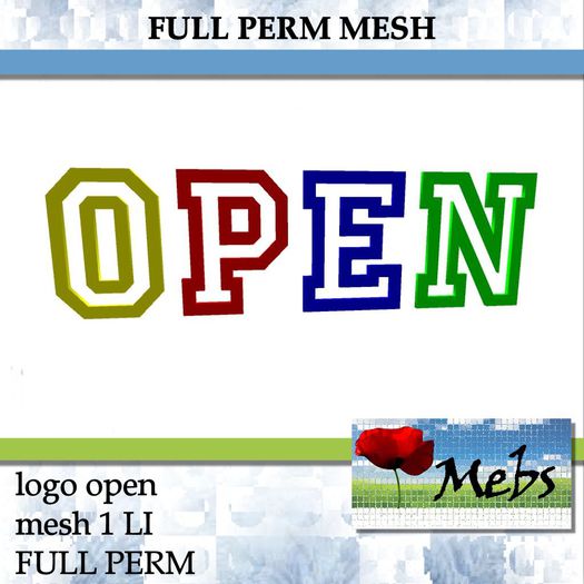 WORD MESH OPEN 4 COLORS