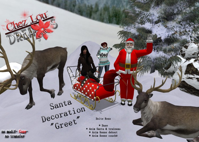 *Chez Lou*Santa Decoration "Greet"COPY