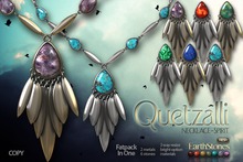 EarthStones Quetzalli Necklace  - Spirit (wear to open)
