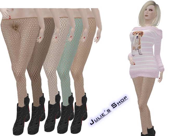 Fishnet Pantyhose 5 Variations B