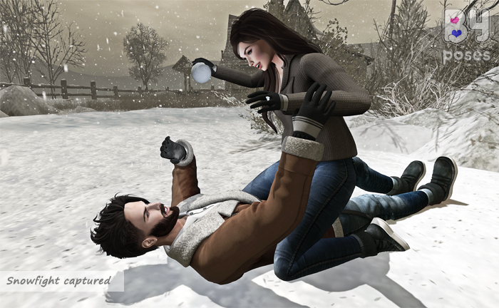 .::{B&Y}::. Snow fight captured
