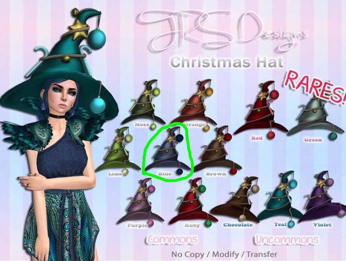 Christmas Hat Common Blue