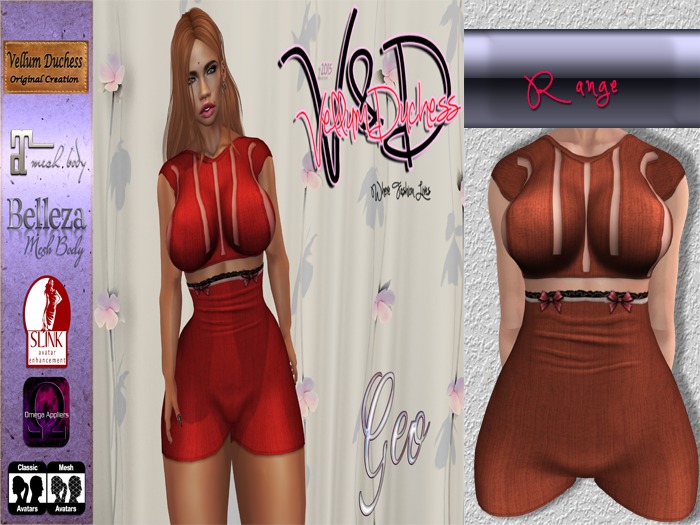 {V}-{D}  Geo Romper   [Range]