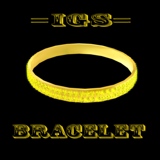 *IGS*Simple golden bracelet with diamonds,yellow