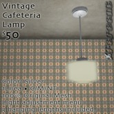% Cafeteria Lamps (Silver) *MESH*