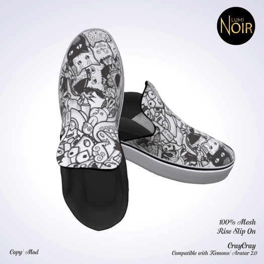  Lumi Noir - RISE Slip On - CrayCray - Kemono / Avatar 2.0