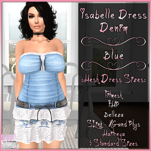 Isabelle Dress Denim Blue