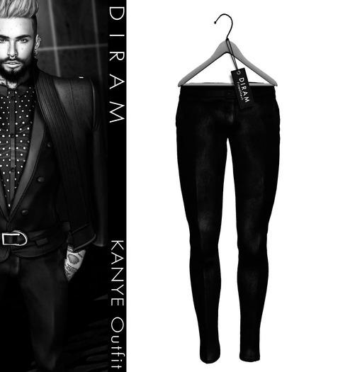 DEMO- D I R A M - KANYE Pant - Fitted Mesh