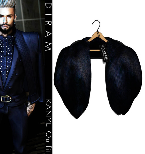 - D I R A M - KANYE Big Fur - Blue - Mesh Non Rigged