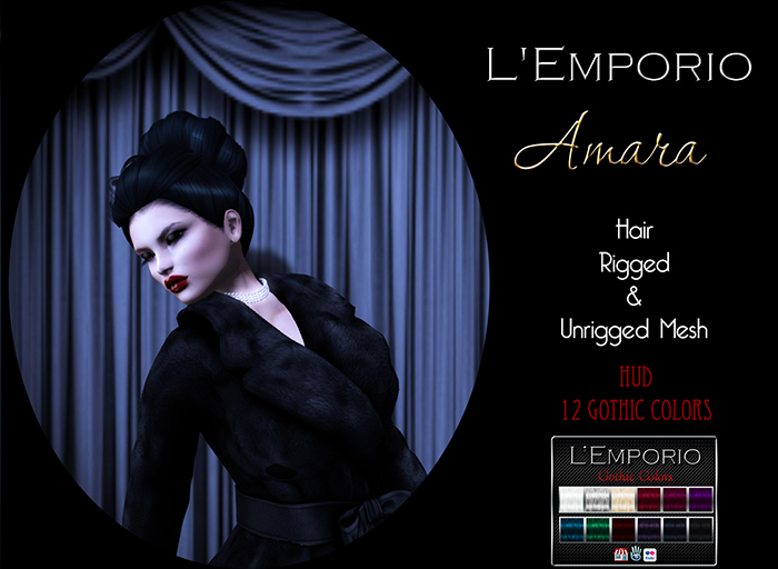 L'Emporio ::*Amara*:: Hair Gothic colors   (Boxed)