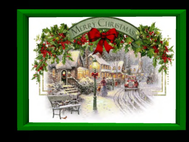 Animated Merry Christmas Wall Art, 1 prim